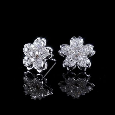 高端定制钻石耳钉