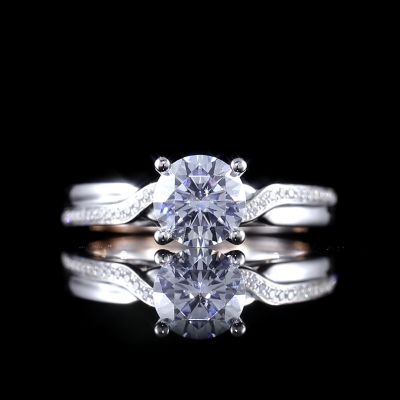 高端定制钻戒金托