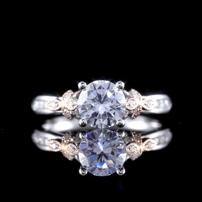 高端定制钻戒金托