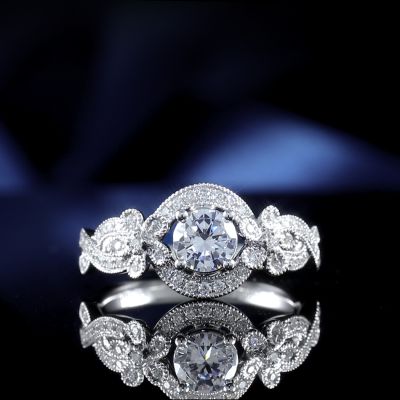 高端定制钻戒金托