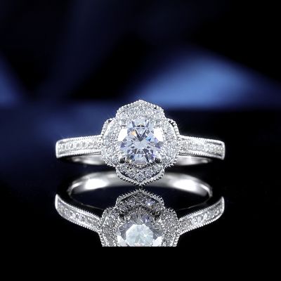 高端定制钻戒金托