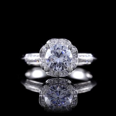 高端定制钻戒金托