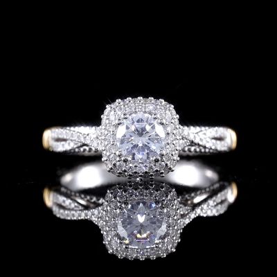 高端定制钻戒金托