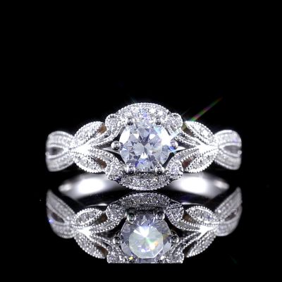 高端定制钻戒金托