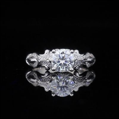 高端定制钻戒金托