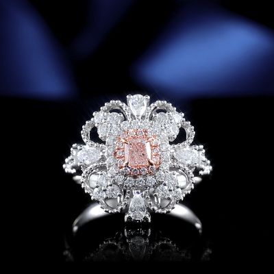 高端定制钻石女戒