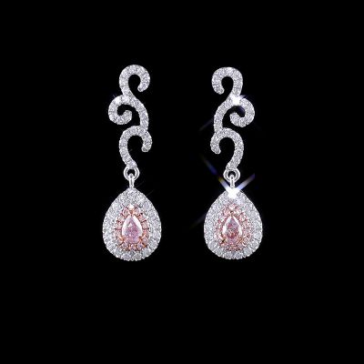 高端定制钻石耳吊