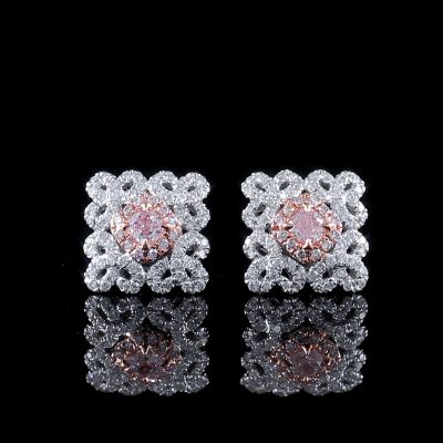 高端定制钻石耳钉