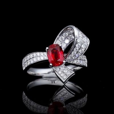 高端定制红宝石女戒