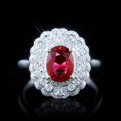 高端定制红宝石女戒