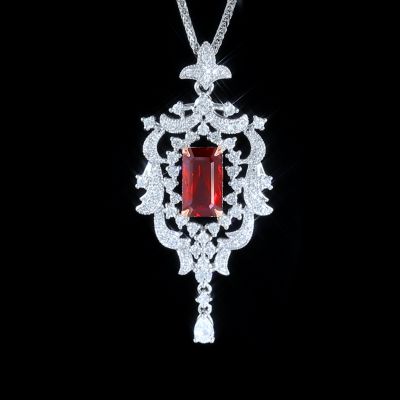 高端定制红宝石吊坠