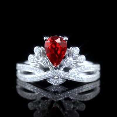 高端定制红宝石女戒