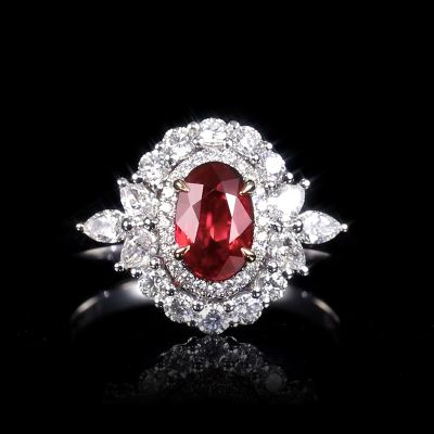 高端定制红宝石女戒