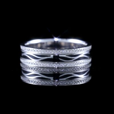 高端定制钻石男戒