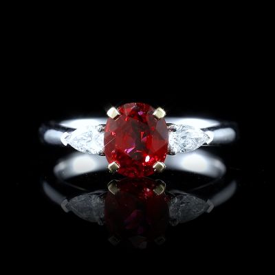 高端定制红宝石女戒