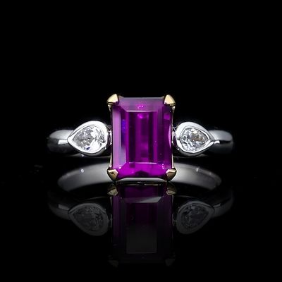 高端定制紫石榴女戒