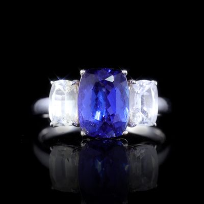 高端定制坦桑女戒