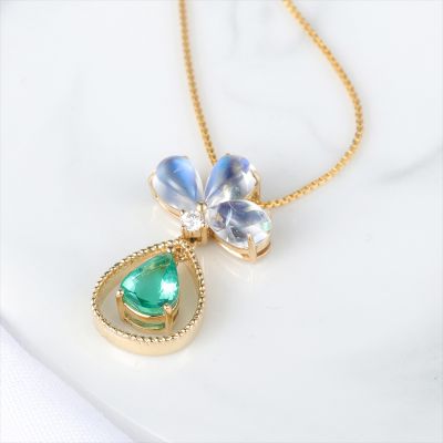 高端定制祖母绿吊坠