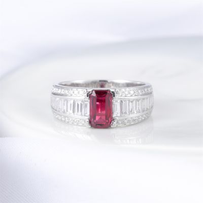 高端定制红宝石女戒
