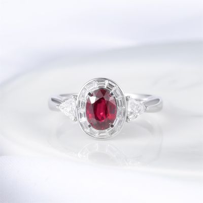 高端定制红宝石女戒