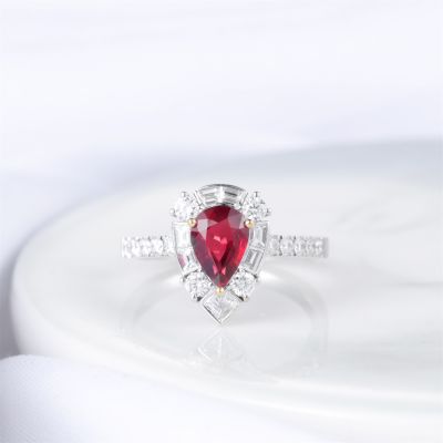 高端定制红宝石女戒