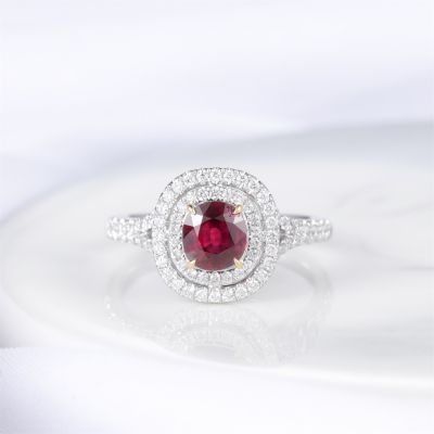 高端定制红宝石女戒