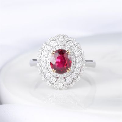 高端定制红宝石女戒