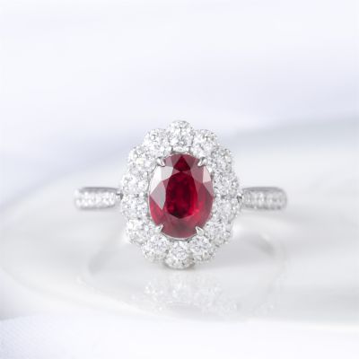高端定制红宝石女戒