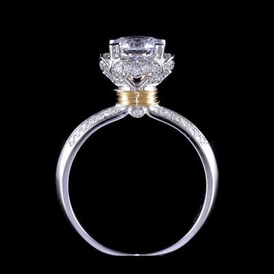 高端定制钻戒金托