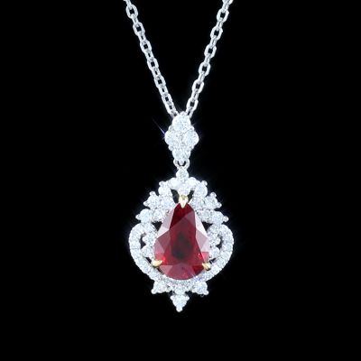 高端定制红宝石吊坠
