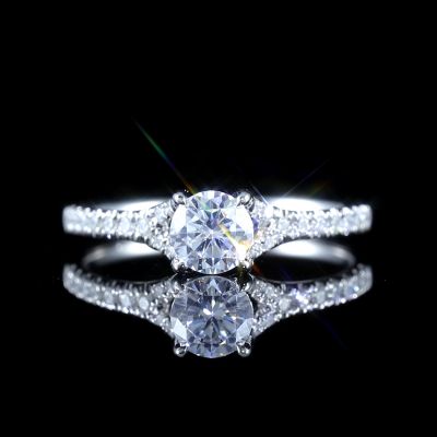 高端定制钻戒金托