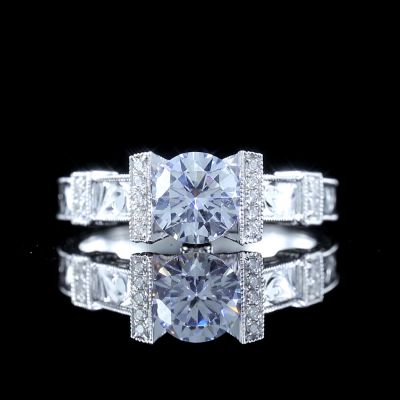 高端定制钻戒金托