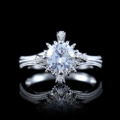 高端定制钻戒金托