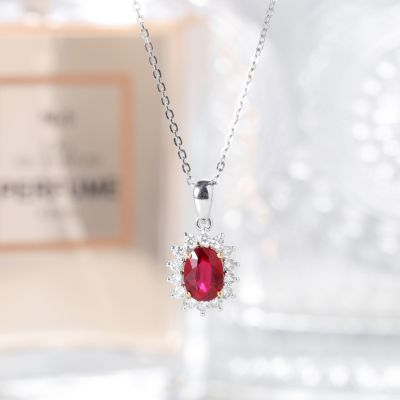 高端定制红宝石吊坠