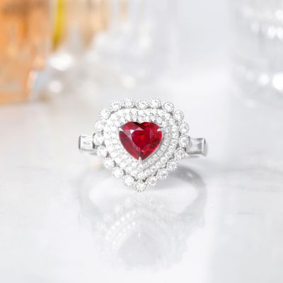 高端定制红宝石女戒