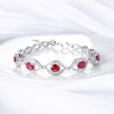 高端定制红宝石手链