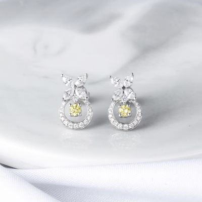 高端定制钻石耳钉