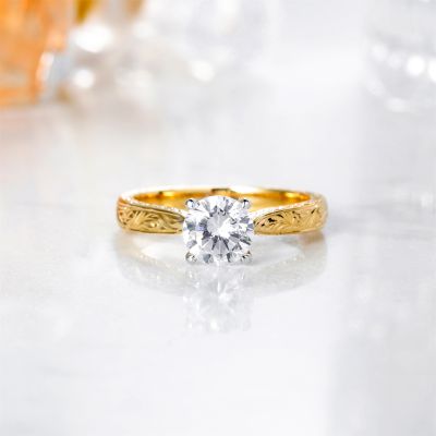 高端定制钻戒金托