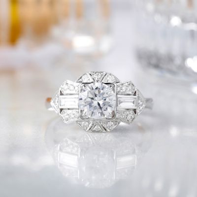 高端定制钻戒金托