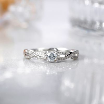 高端定制钻石女戒