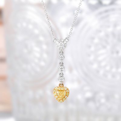 高端定制黄钻项链